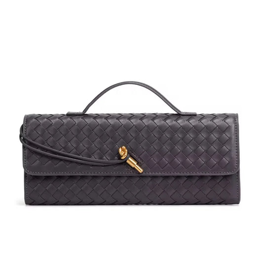 GREY - Ladies Colorful Braided Bag