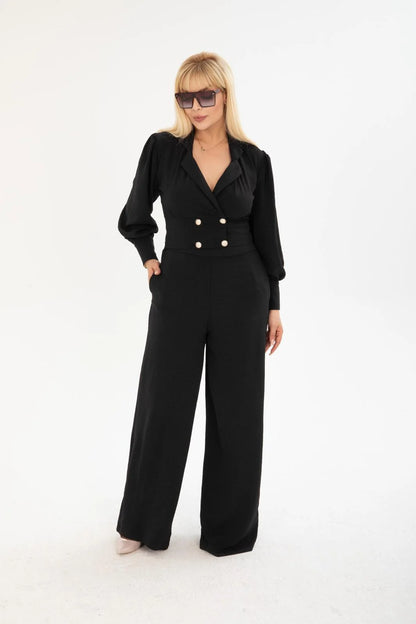 High-Quality Two-Piece Cotton Outfit with Functional Pockets