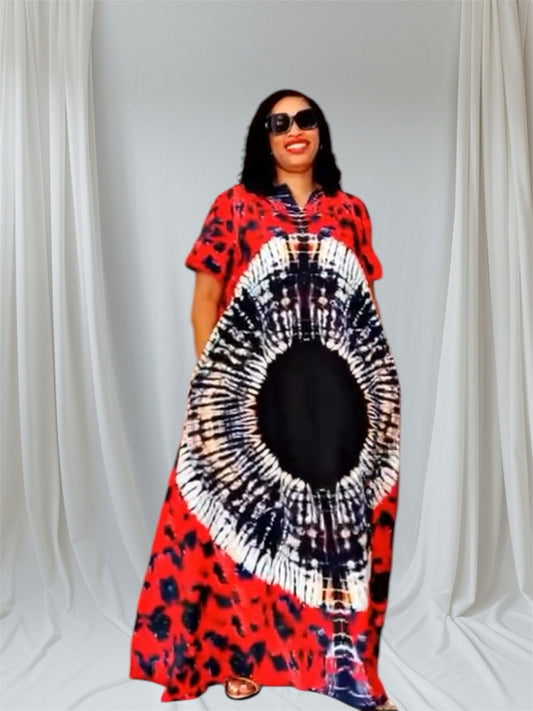 Long Flowing Patterned Maxi Dress