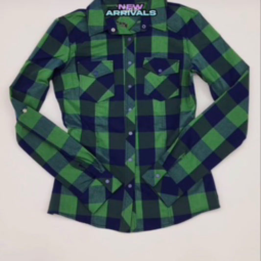 Elly Checkers Cotton Shirt