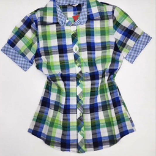 Elly Checkers Cotton Shirt