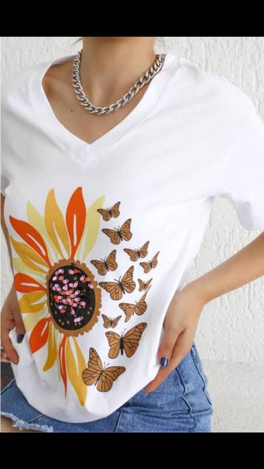 Casual V-Neck T-Shirt – Lightweight & Breathable
