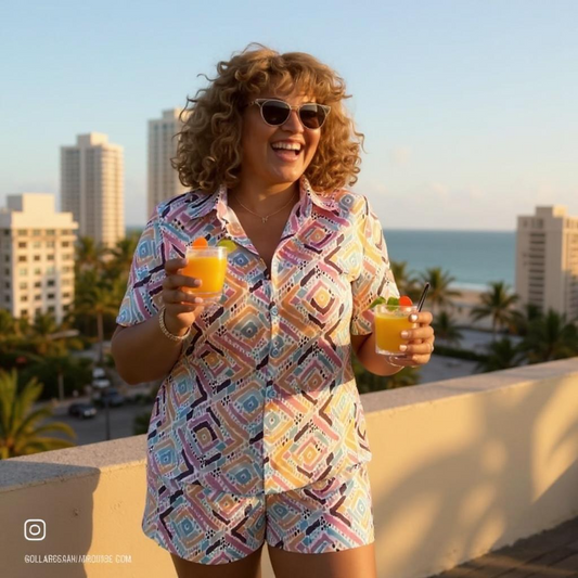 Satin: Casual Wear - Top & Short