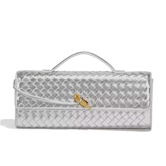 SILVER - Ladies Colorful Braided Bag