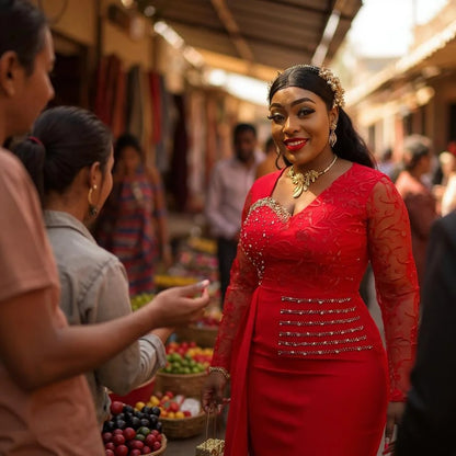 “Crystal Muse” – Embellished Party Maxi Dress