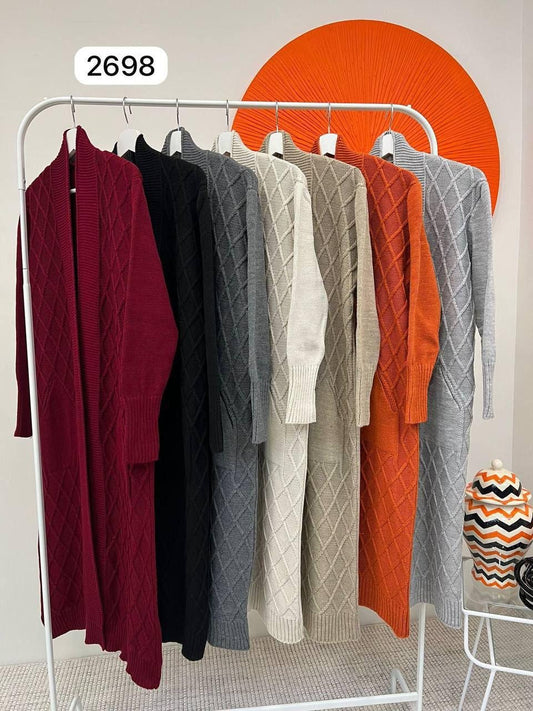 Open Front Kimono Cardigan With Pockets