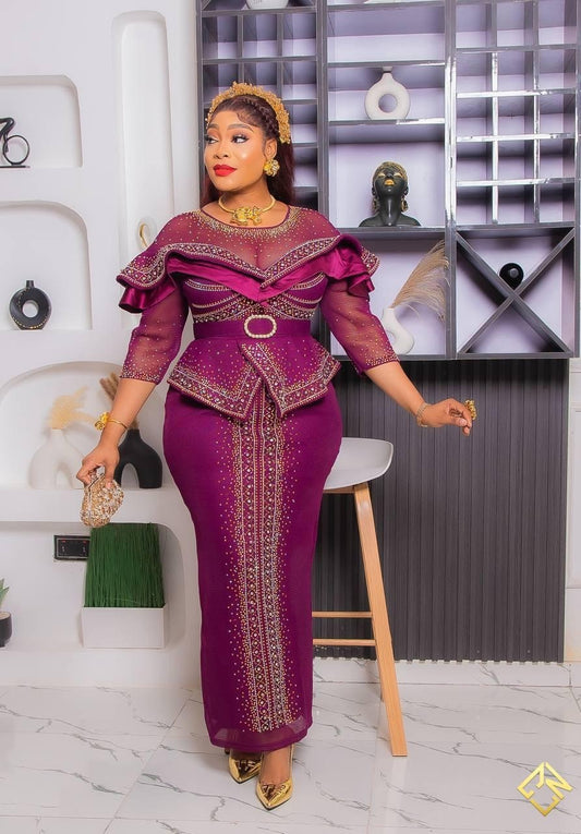 “Moonlit Glam” – Embellished Full Length Beauty