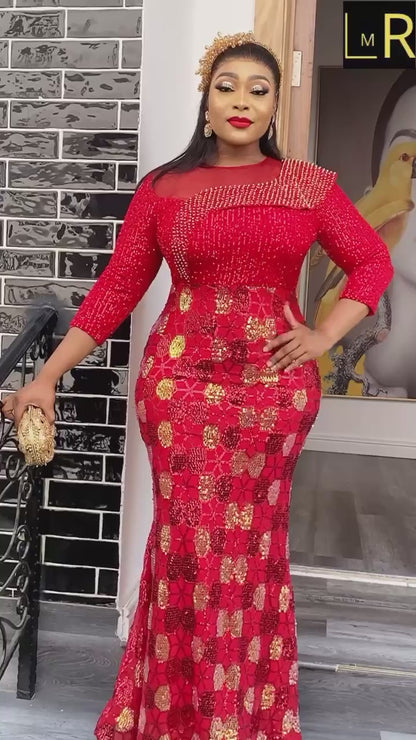 Luxury – Embellished Party Maxi Dress