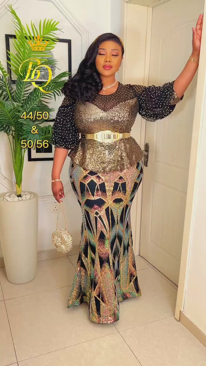 Cold Shoulder: Embellished Fitted Fringe Dress